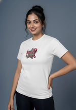 white printed t shirt for women everyday wear
