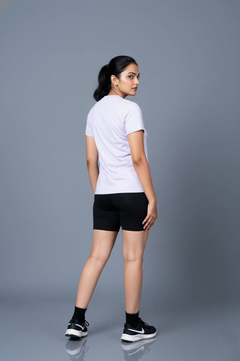women slogan t shirt lavender chic clique trendy design