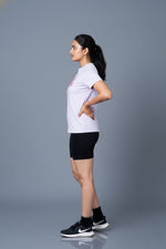 womens graphic tee lavender comfortable fit design
