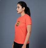 printed t shirt women coral chic summer casual style