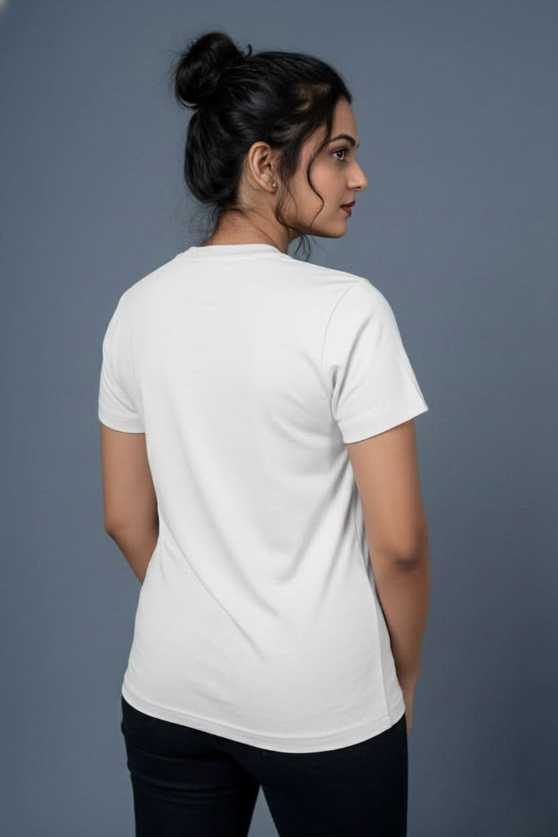 women slogan t shirt white femme vibe aesthetic design
