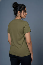women slogan t shirt olive girl code trendy design