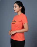 printed t shirt women coral empowering casual style