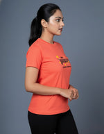 womens graphic tee coral comfortable fit design