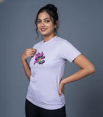 women stylish t shirt lavender magic graphic design