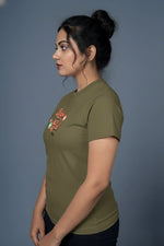 women stylish t shirt olive magic girl graphic design