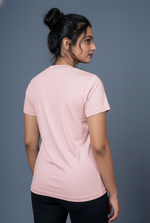 pink printed t shirt for women everyday wear