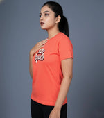womens graphic tee coral slay squad comfortable fit