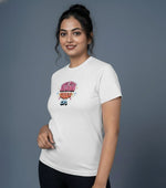 white printed t shirt for women everyday wear