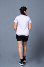 women plain t shirt lavender smooth comfortable everyday style