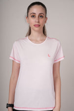 women plain t shirt light pink comfortable everyday style