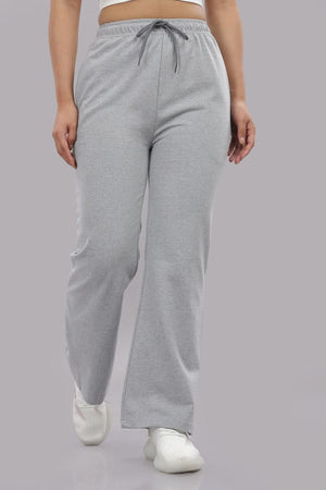 Outlaws Women’s Grey Track Pants, Lightweight Cotton Blend