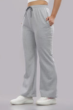 Outlaws Fashion grey women's track pants with a relaxed fit