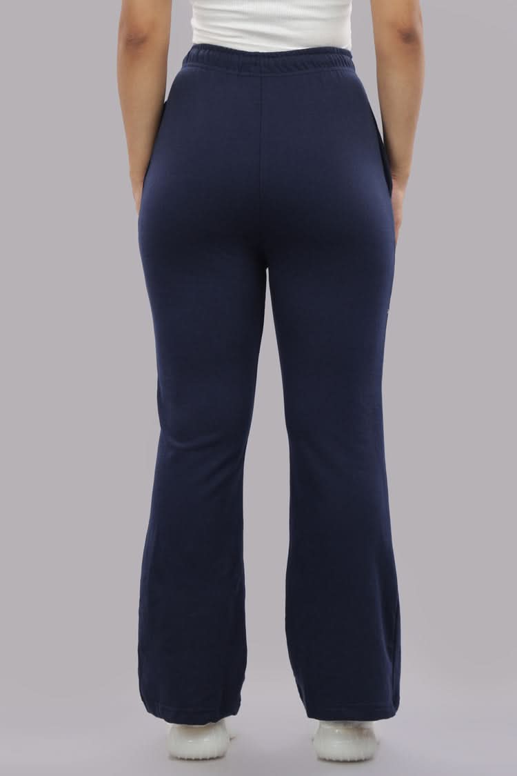 women navy blue track pants comfortable fit