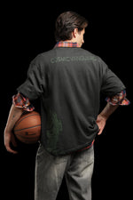 OutlawsFashion Space Warrior Black Oversized T-Shirt for Men