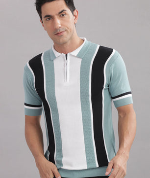 mens cotton knit polo t shirt casual wear India