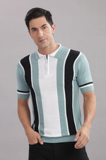 mens cotton knit polo t shirt casual wear India