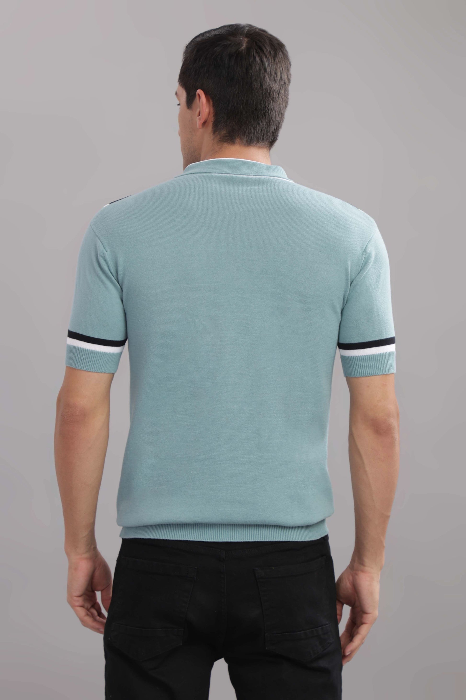 premium men polo t shirt cotton knit slim fit style