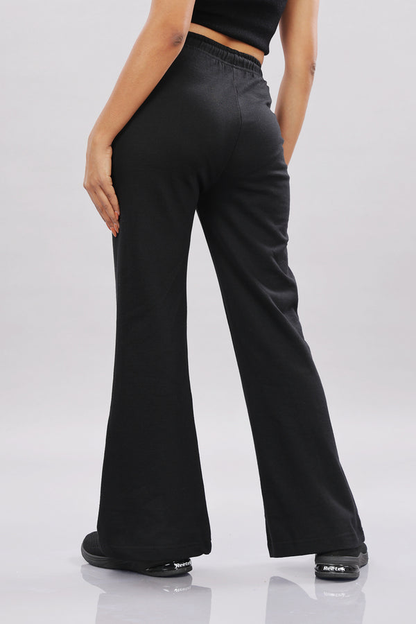 Outlaws Black Track Pants for Women